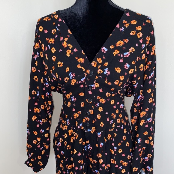 Free People L’amour Printed Romper Size 6 - Picture 3 of 7